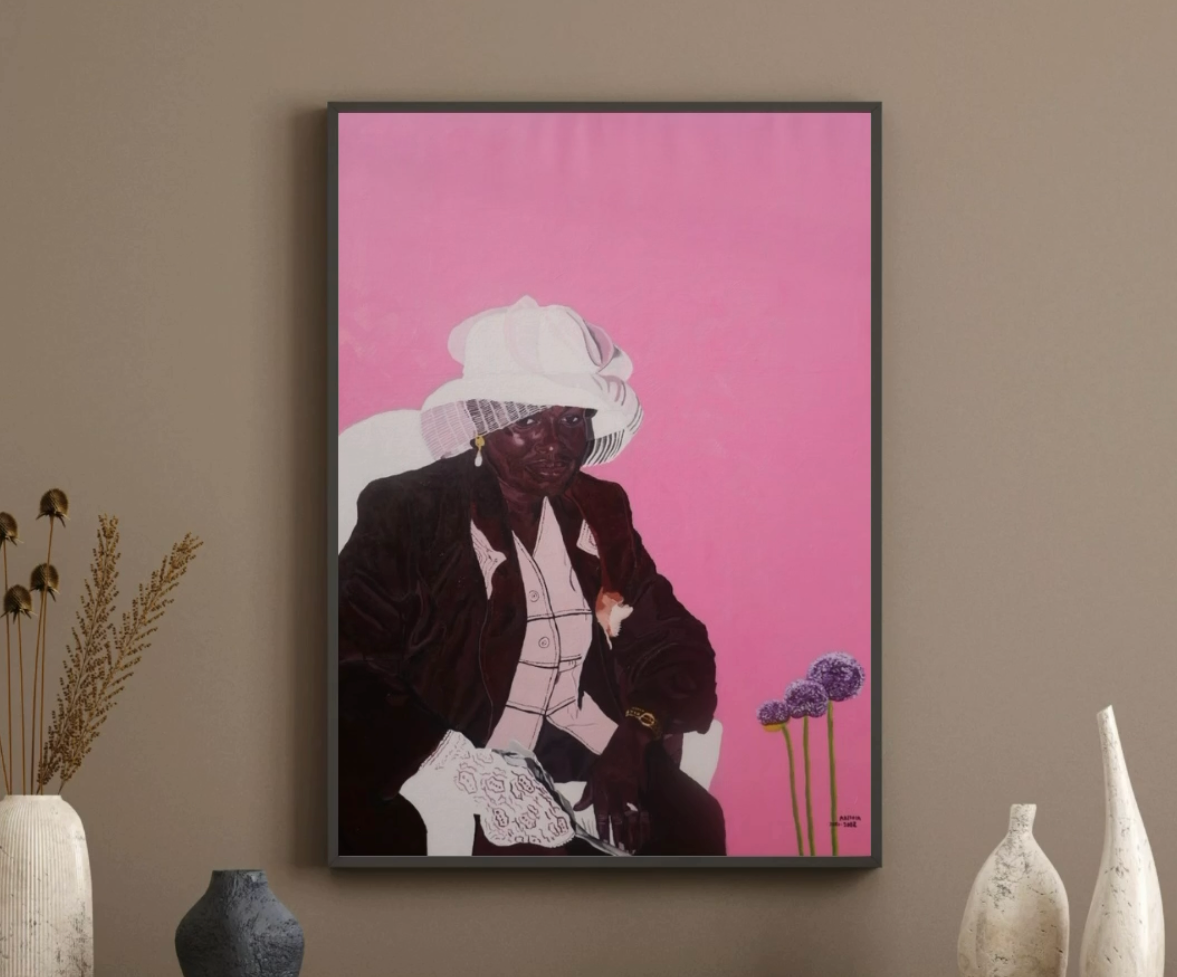 Portrait in Pink, 2024 — Abifola Abraham